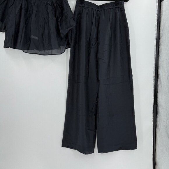 House Of Harlow 1960 Black 3-Piece Set W/ Button Detail & Elastic Waist Fit - Picture 14 of 16